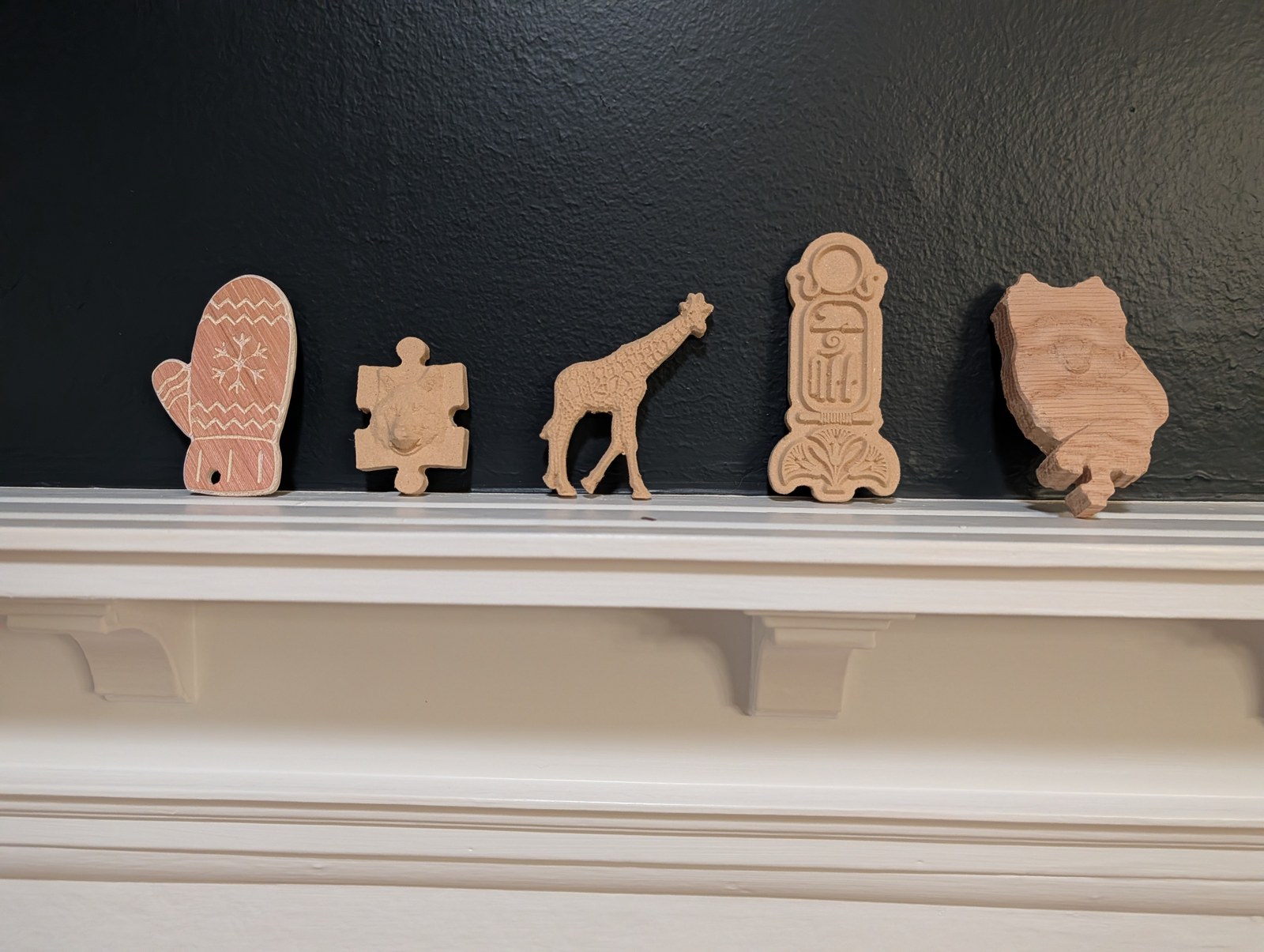 Ornaments — Cut and carved, left bare