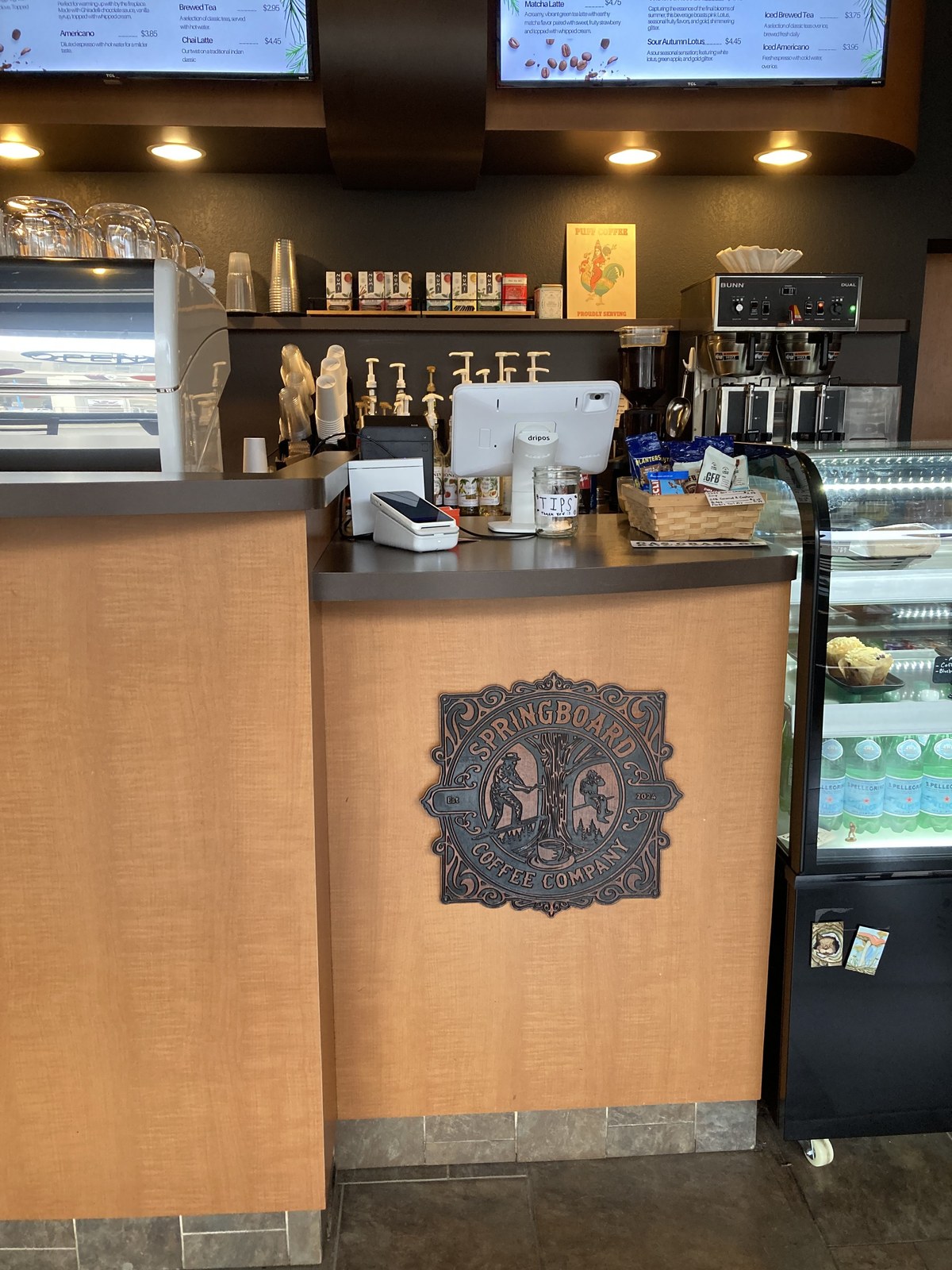 Installed at Springboard — On the counter front